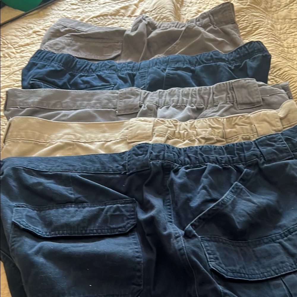 Mens Cargo shorts from Croft & barrow- Navy, Gray, Khaki taupe